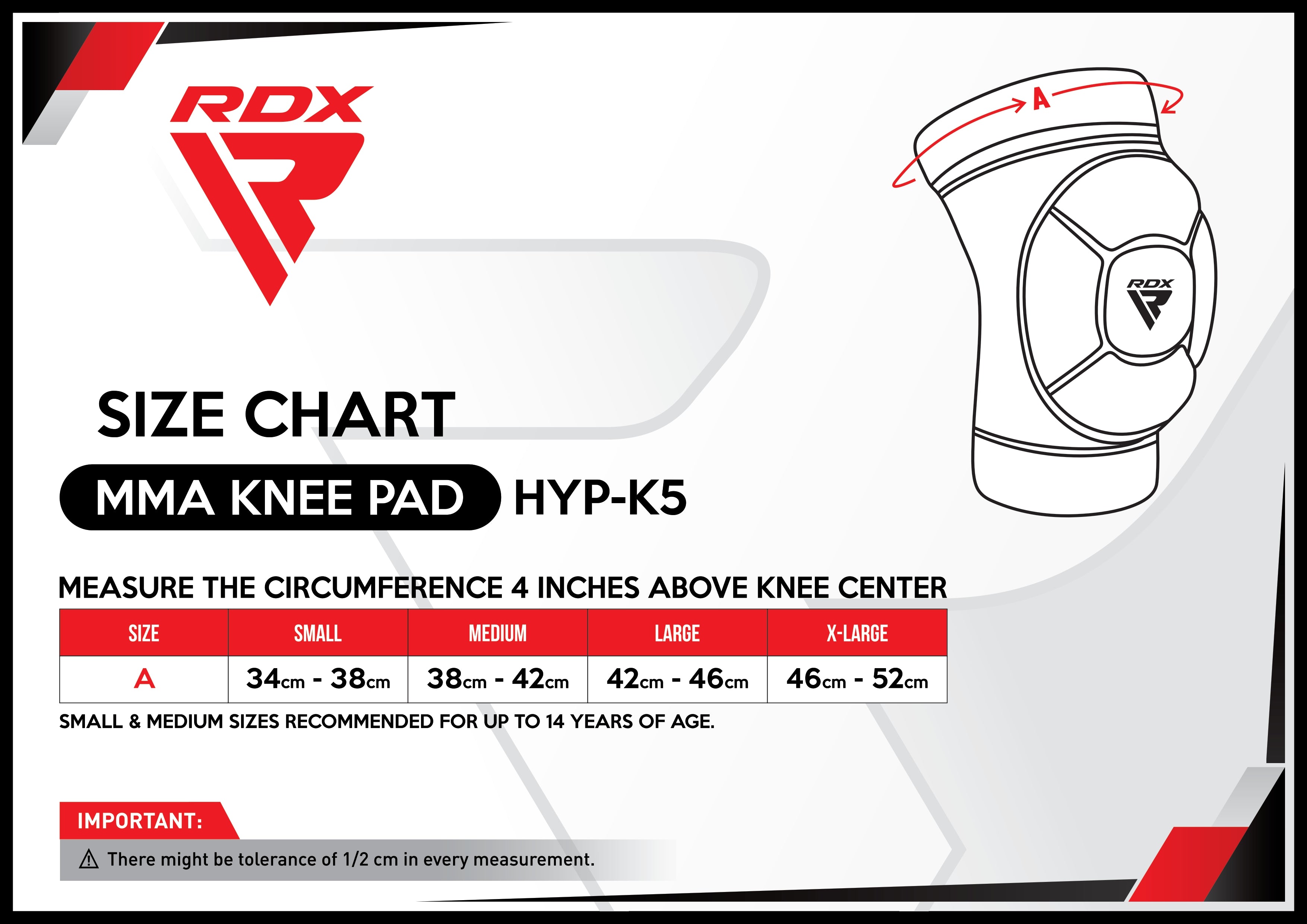 rdx sports size-chart